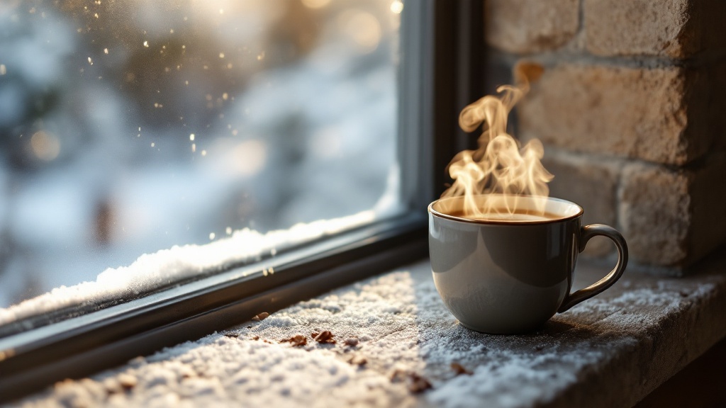 Mains pâles sous une lumière froide, contraste cuivré chaleureux en arrière-plan