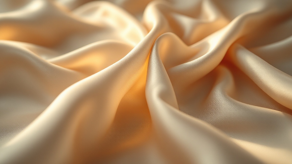 Macro d’une maille de soie, fibres fines captant la lumière